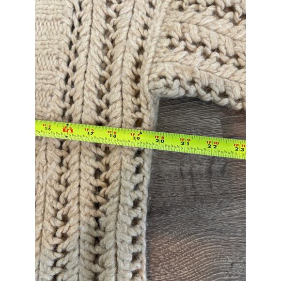 New Scotland Alpaca Wool Chunky Cardigan Sweater Small - Picture 6 of 7